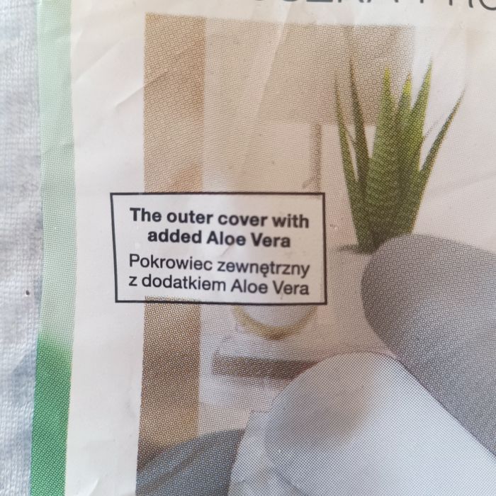 Nowa poduszka profilowa z dodatkiem aloe vera