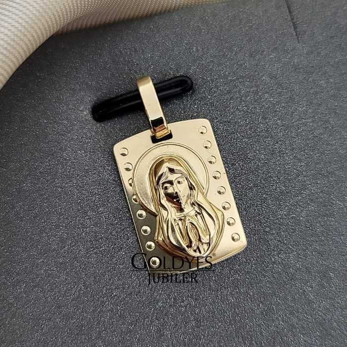 Złota zawieszka Bozia próby złota 585