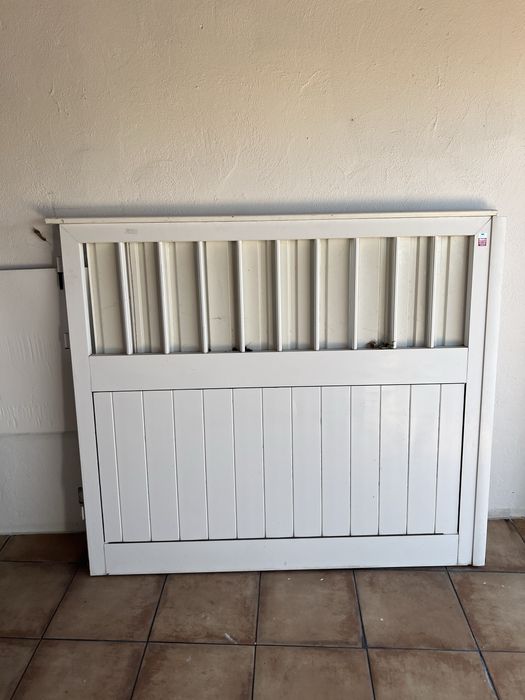Portao aluminio branco