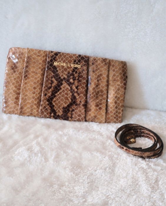 Mala Michael Kors Pochete Original Snake