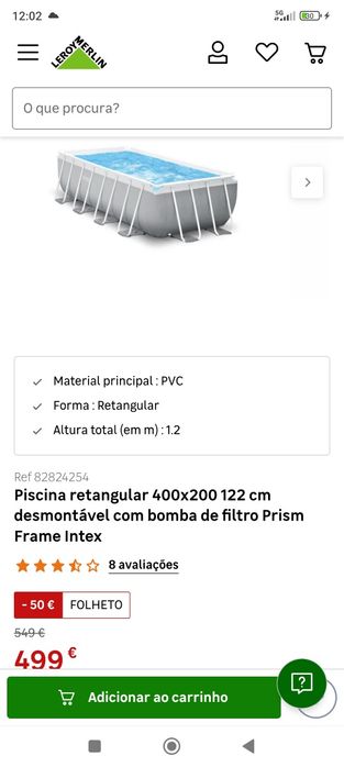 Piscina com 2m/4m