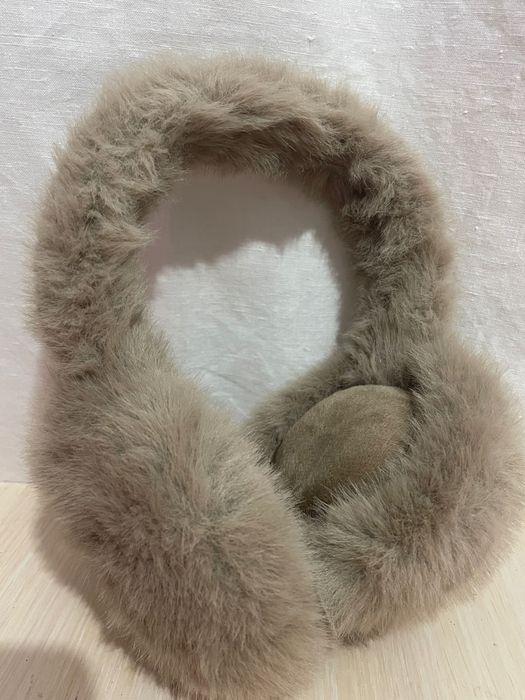 Вушки мехові ушки бежеві хутряні коричневі навушники