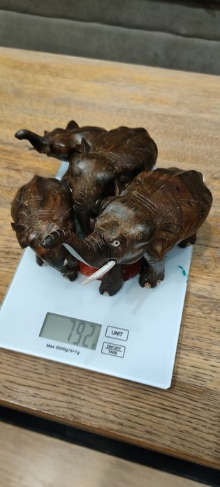 Hebanowe słoniki 4szt, 792g