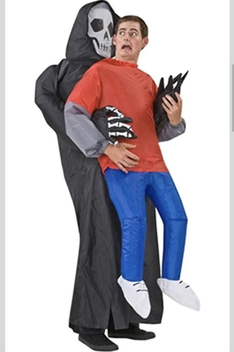 Nowy! Stroj nadmuchiwany Śmierc Halloween Kościotrup dmuchany
