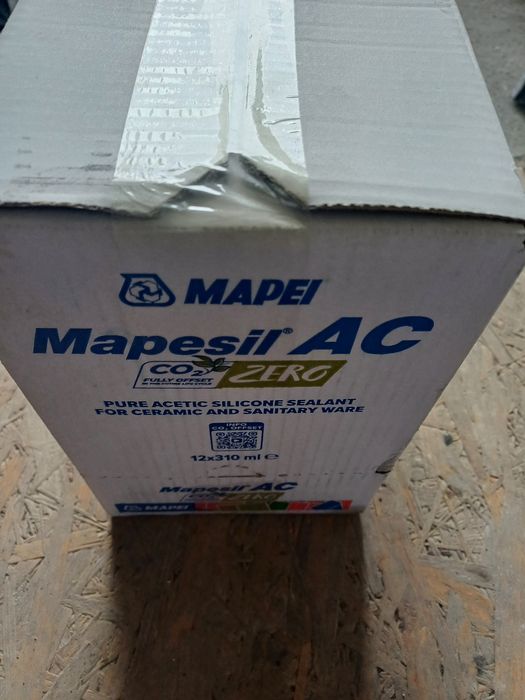 Silikon Mapei 100 biały  12sztuk. Karton