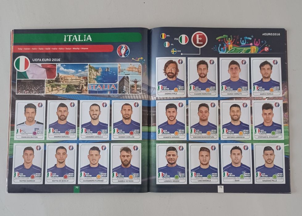 Caderneta completa Euro 2016 Panini