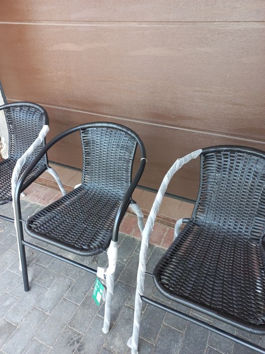 Krzesła / fotele poli rattanowe ogrodowe tarasowe na balkon