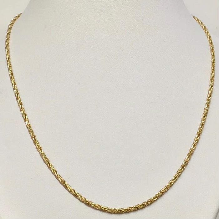 Złoty ŁAŃCUSZEK damski 18K ORYGINALNY splot 40cm