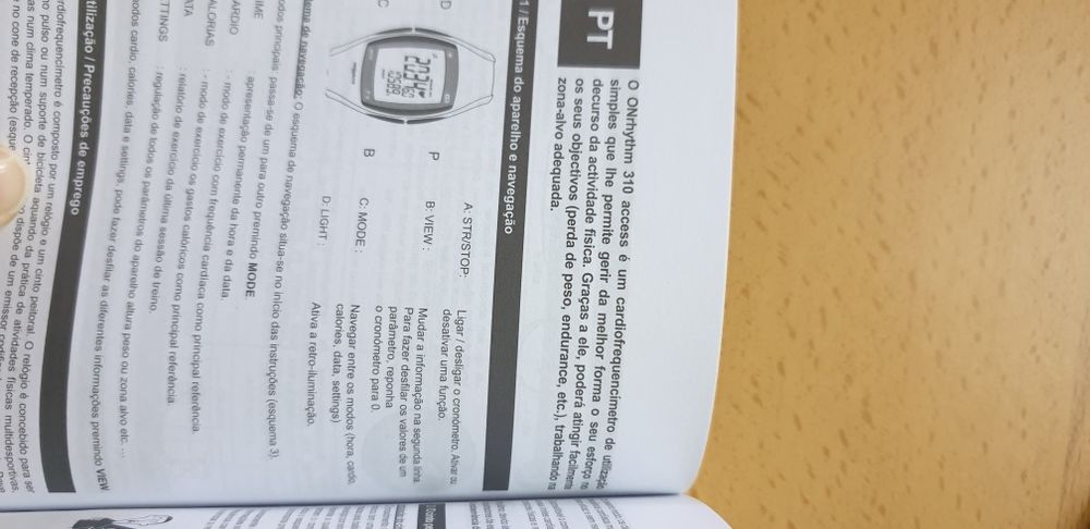 Relógio cardiofrequencimetro com cinto torácico