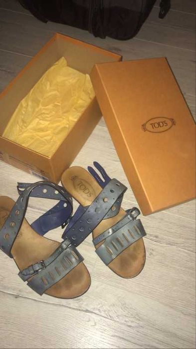 sandałki Tod's skórzane