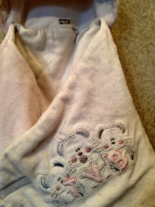 Конверт-халат новорожденных для ванны