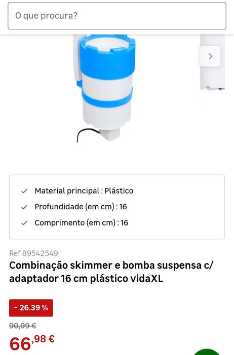 Bomba skymmer para piscina