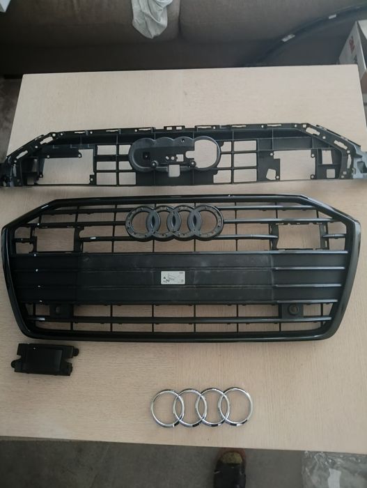 Atrapa grill audi A6 c8 S-Line Black radar zaślepka ORI igła stan