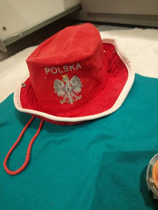 kapelusz kibica Polska, obwód 57 cm, cotton