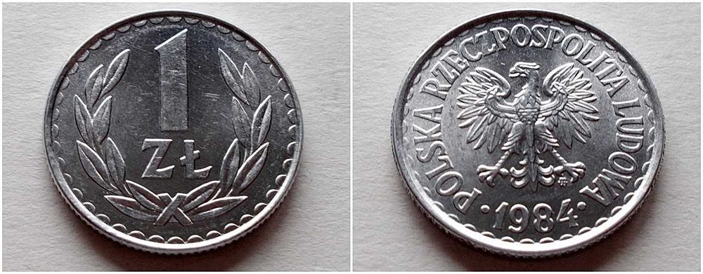 1 złoty 1984 r - aluminium