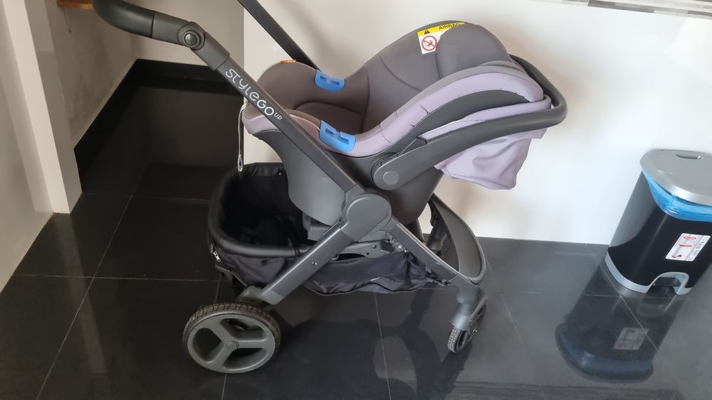 Carrinho Trio Chicco + Isofixo - style go up