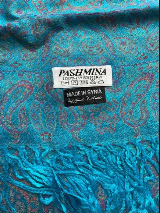Nowy szal z Syrii, syryjska chusta, paszmina