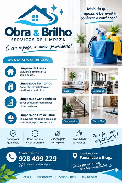 Serviços de Limpeza – Famalicão e Braga
Descrição: