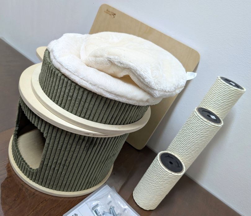 Modern Living Drapak dla Kota Helsinki S Zielony 50x50x97cm MAŁY o