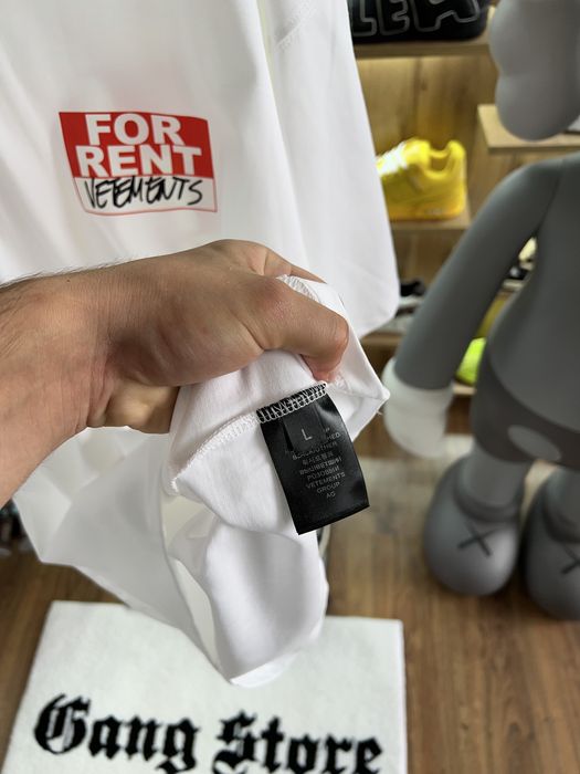 Футболка Vetements For Rent White / Red