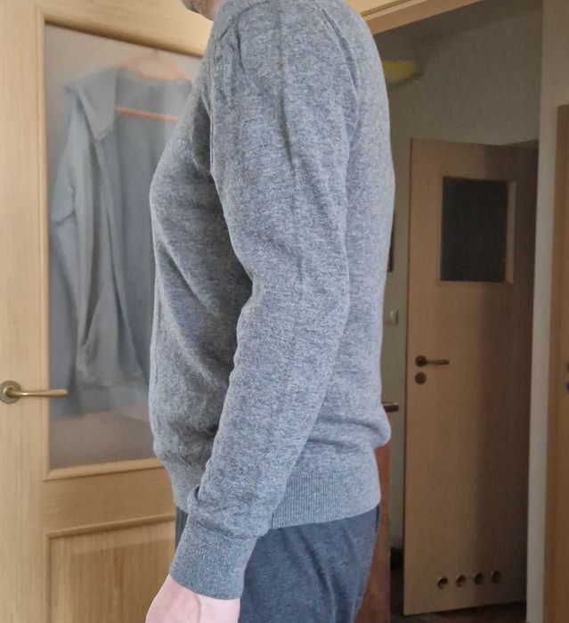 Sweter Męski szary AVENUE XL dla wysokiego - NOWY, TANIO, Warszawa