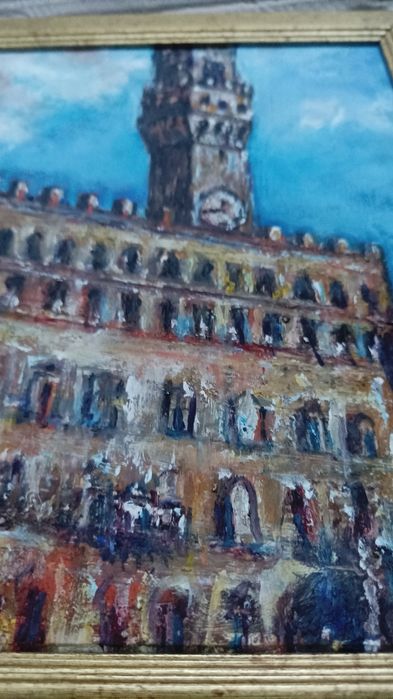 Palazzo Vecchio – Florencja" – obraz olejny