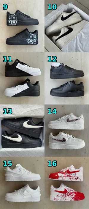 НА РУКАХ‼️кросівки Nike Air Force 1,Shroud/Custom Blood/acronym/ambish