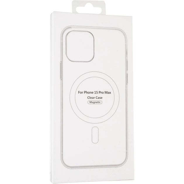 Чохол накладка Clear Case Acrylic (Mag Safe) для iPhone 15 Pro Max, Transparent