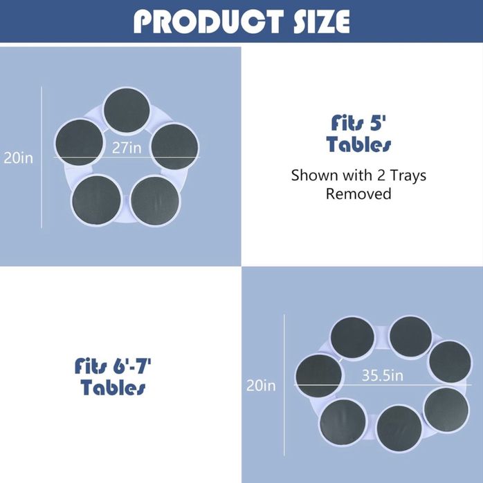 Обертовий стіл для сервірування страв