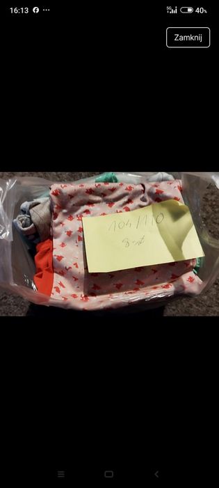 Zestaw ubrań dla dziewczynki 104/110