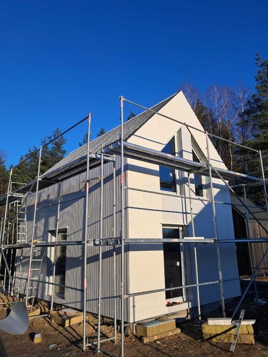 Domek CAŁOROCZNY 46,99m2 EKONEST35 na konstrukcji STALOWEJ LGS