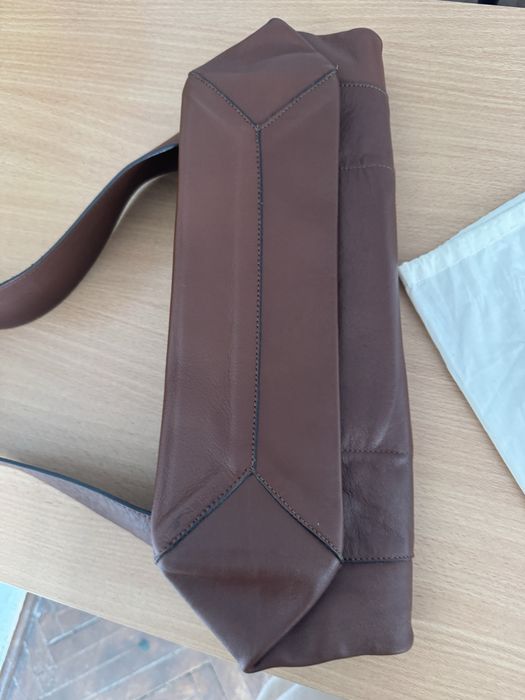 Шкіряний шопер massimo dutti