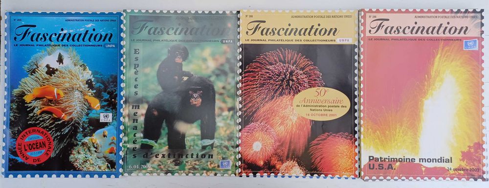 Filatelia Revistas Fascination da Adm. Postal das Nações Unidas