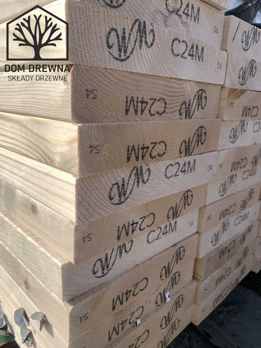 45x245 c24 drewno konstrukcyjne belki krokwie DOM DREWNA KOSZALIN
