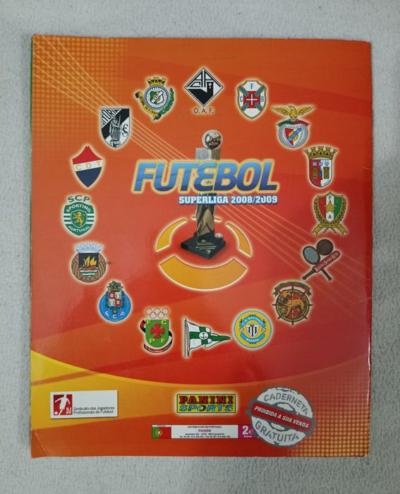 Caderneta Futebol 2008-09  Liga Portuguesa + 5 SAQUETAS