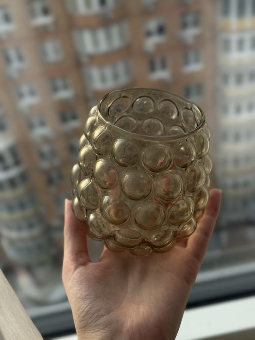 Подсвечник для греющей свечи 11 см, стеклянные подсвечники