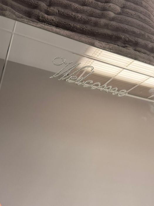 Lustro Welcome Glamour 120x47 cm | Kryształki | Stan Idealny