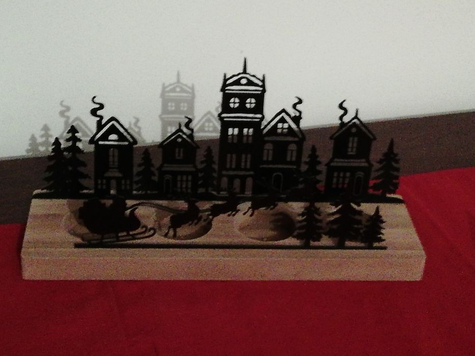 Porta-Velas "Santa Claus is Coming to Town"
