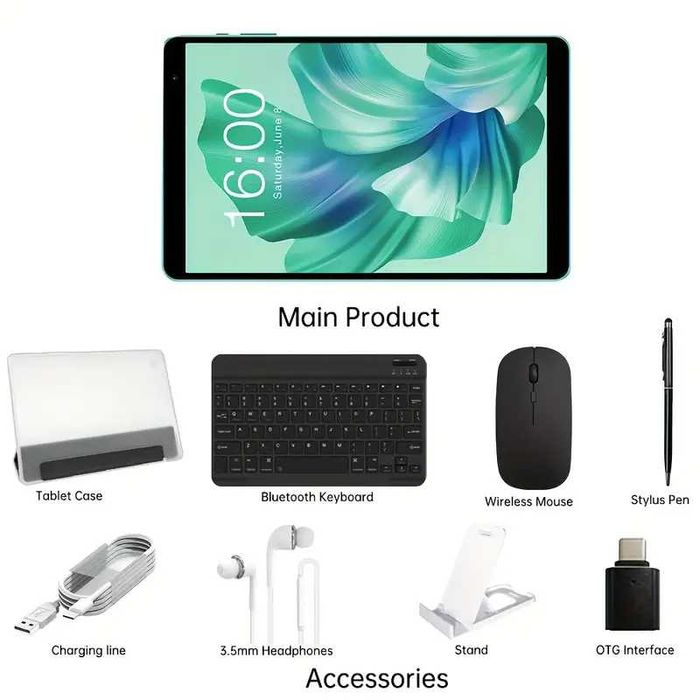 Teclast P85T 2024 Планшет 8 дюймів Android 14 800×1280 IPS/4GB/64GB