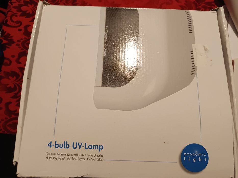 4  bulb  UV Lamp para secar unhas gel e verniz gel