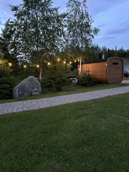 Domek całoroczny z sauną i balią