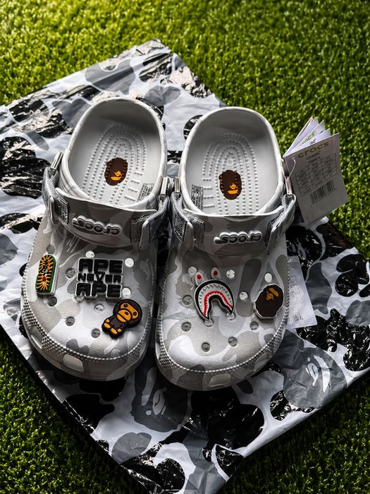 Crocs  x Варе тапочки,крокси бейп,тапки,crocs а bathing ape