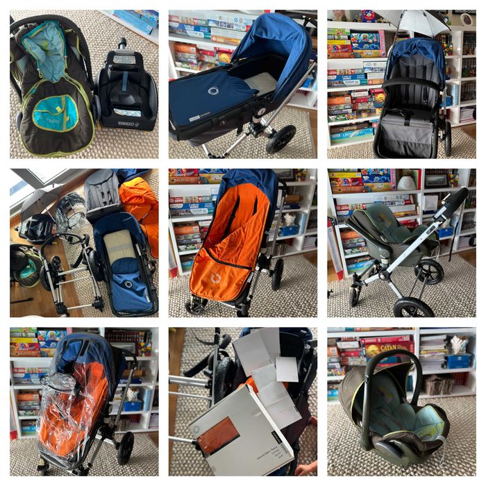 KIT Bebé - Carrinho bugaboo + Ovo + Berço + Cadeira de comer + etc