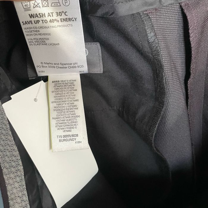 Marks&Spencer Spodnie Męskie Wygodne Eleganckie Stylowe Czarne 34/31