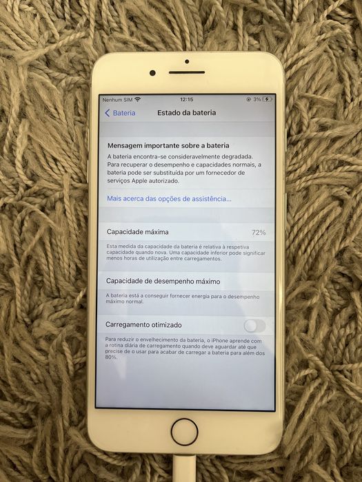 Iphone 7 branco plus em ótimo estado 32G