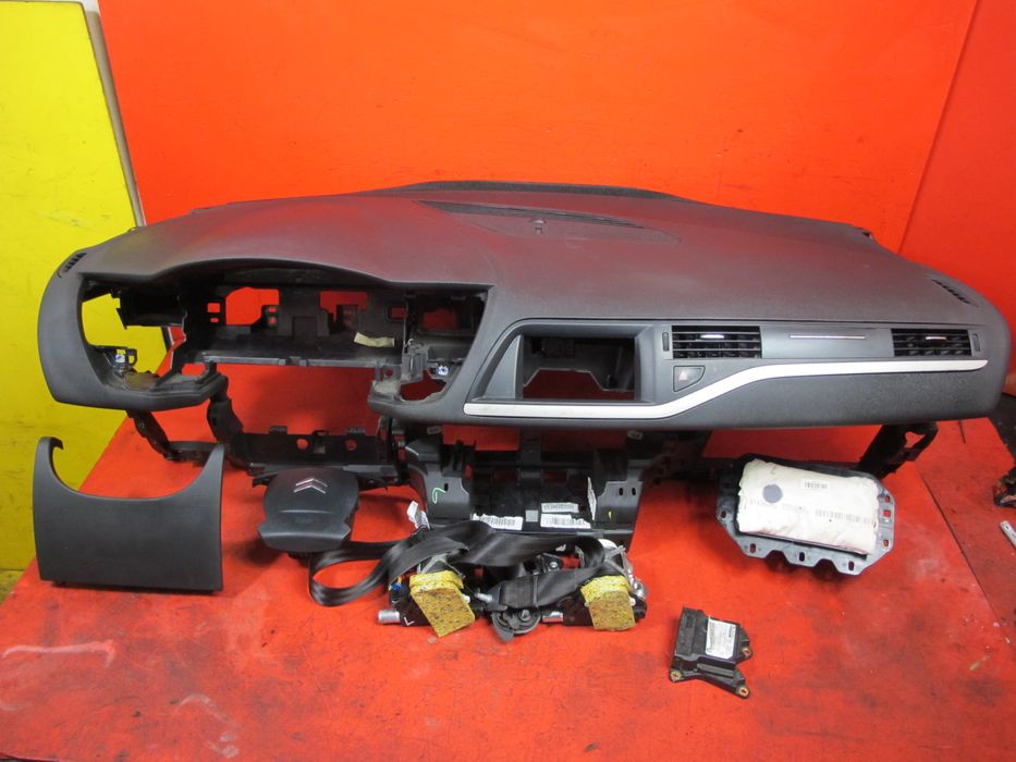 citroen c5 iii deska kokpit poduszki pasy airbag konsola