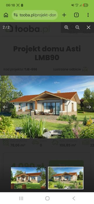 Dom parterowy. Asti lmb90