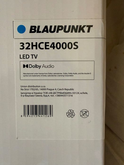 Televisão LED Blaupunkt 32HLE4000S - 32" 81cm HD nova em caixa selada