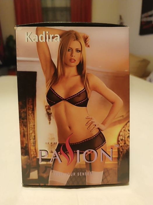 Conjunto Lingerie. Soutien, Calcinha e Ligueiro. S/M