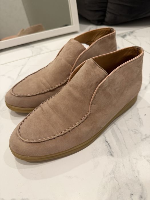 Лоферы лоро пиано Loro Piano бежевые